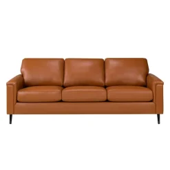 Sofa By Fancy Genuine Leather Sofa - Cognac TAN Online