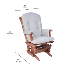 Glider Rocking Chair - Grey Outlet