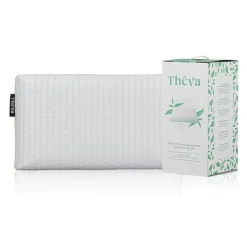 Green Tea-Infused Memory Foam Pillow White/Green Discount