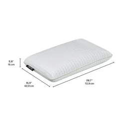 Green Tea-Infused Memory Foam Pillow White/Green Discount