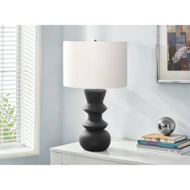Monarch 26"H Ceramic Table Lamp Black Clearance