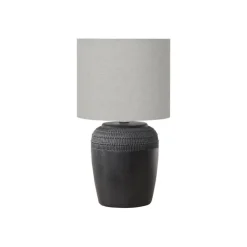 Monarch 17"H Ceramic Table Lamp Black Hot