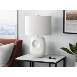 Monarch 26"H Ceramic Table Lamp White Hot