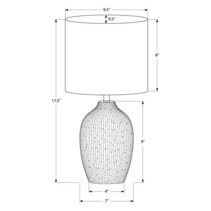 Monarch 18"H Ceramic Table Lamp Green Best