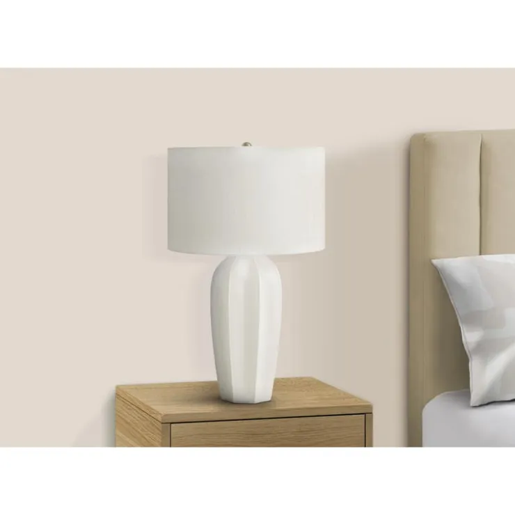Monarch 27"H Ceramic Table Lamp Cream New