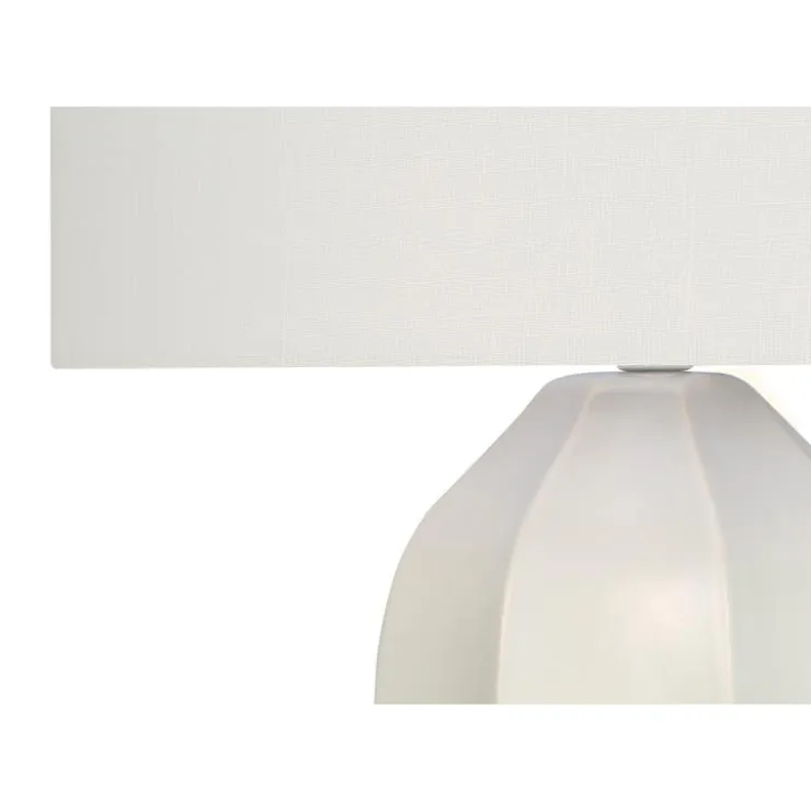 Monarch 27"H Ceramic Table Lamp Cream New