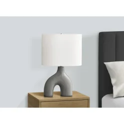 Monarch 25"H Ceramic Table Lamp Grey Clearance