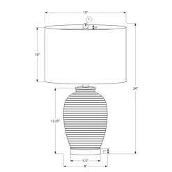 Monarch 24"H Ceramic Table Lamp Blue Clearance