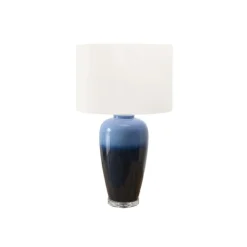 Monarch 29"H Ceramic Table Lamp Blue Clearance