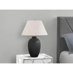 Monarch 24"H Ceramic Table Lamp Black Best