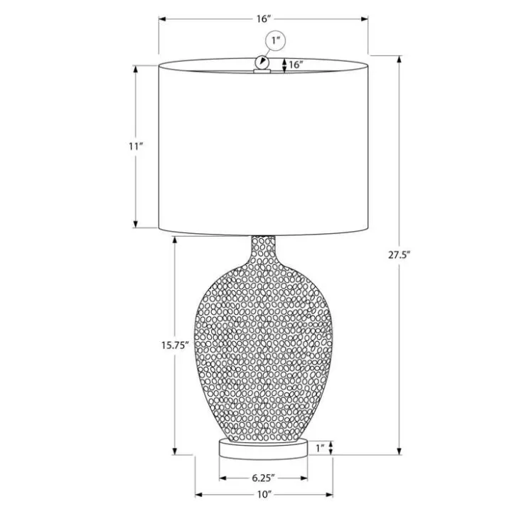 Monarch 28"H Ceramic Table Lamp Cream Discount