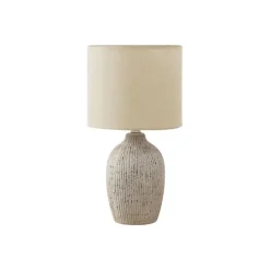Monarch 18"H Ceramic Table Lamp Beige Clearance