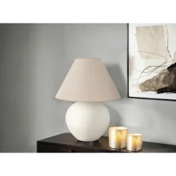 Monarch 16"H Ceramic Table Lamp Cream Sale