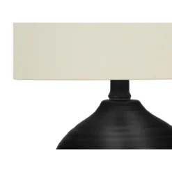 Monarch 17"H Ceramic Table Lamp Black Outlet