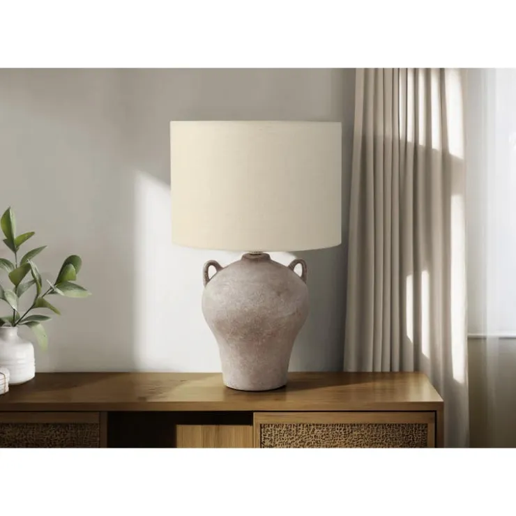 Monarch 22"H Ceramic Table Lamp Beige Best
