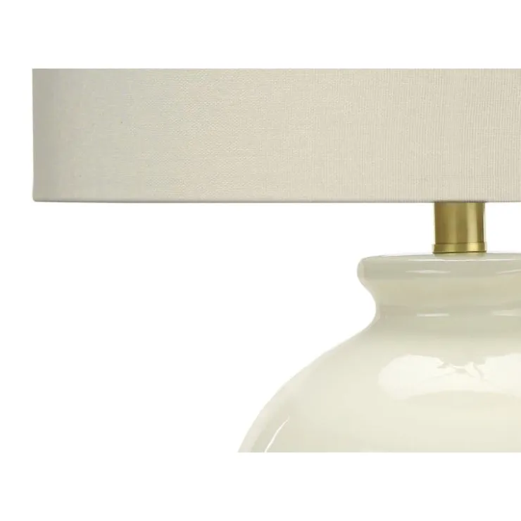 Monarch 26"H Ceramic Table Lamp Cream Hot