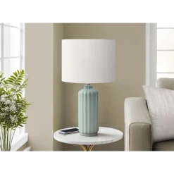 Monarch 23"H Ceramic Table Lamp Green