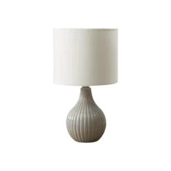 Monarch 17"H Ceramic Table Lamp Grey Outlet