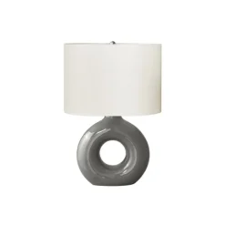 Monarch 24"H Ceramic Table Lamp Grey Sale