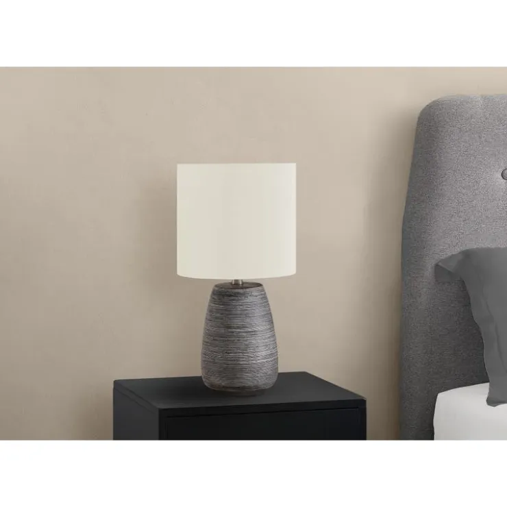 Monarch 19"H Ceramic Table Lamp Grey