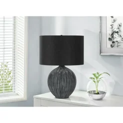 Monarch 23"H Ceramic Table Lamp Black Discount