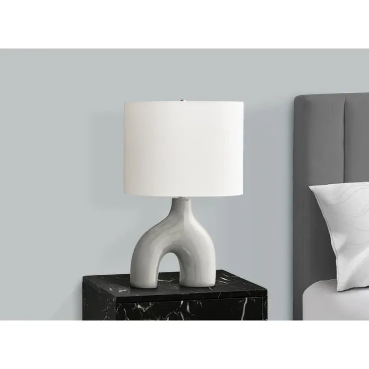 Monarch 25"H Ceramic Table Lamp Grey Best