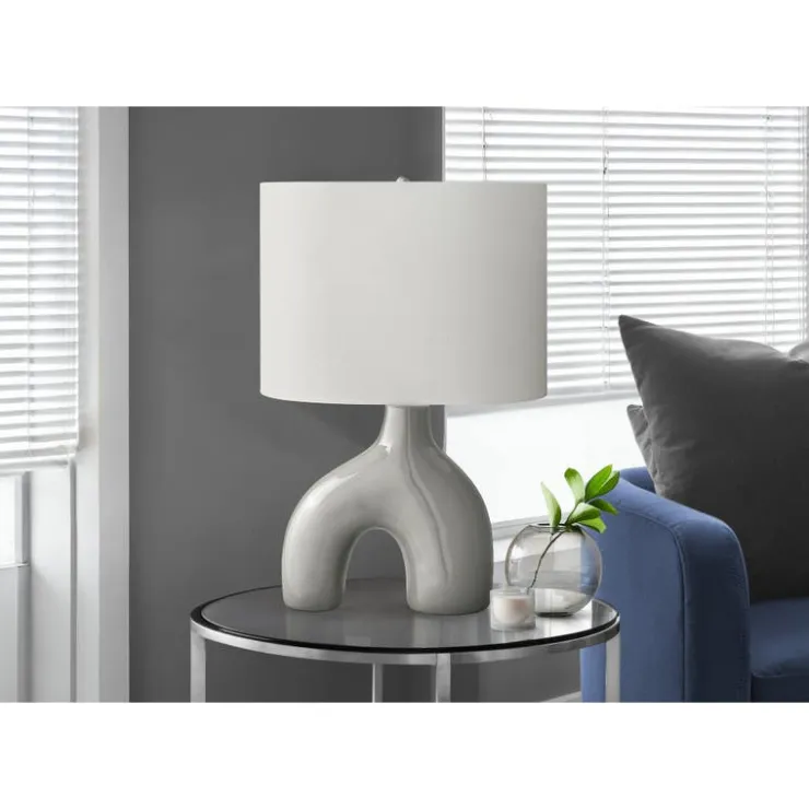 Monarch 25"H Ceramic Table Lamp Grey Best