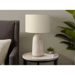 Monarch 27"H Ceramic Table Lamp Beige Hot