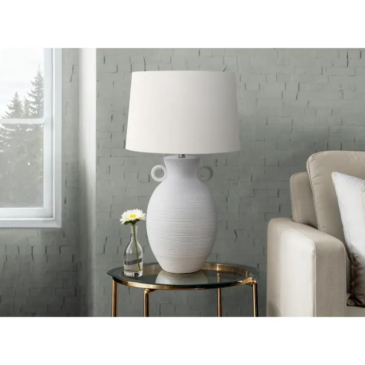 Monarch 30"H Ceramic Table Lamp White Hot