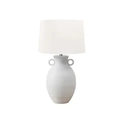 Monarch 30"H Ceramic Table Lamp White Hot