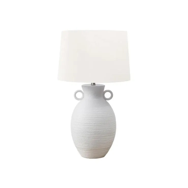 Monarch 30"H Ceramic Table Lamp White Hot