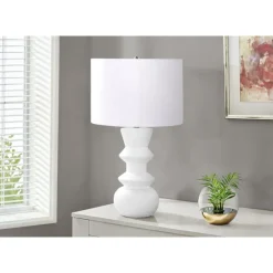 Monarch 26"H Ceramic Table Lamp Cream New