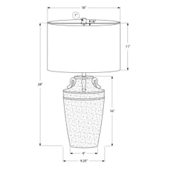 Monarch 28"H Ceramic Table Lamp Black Outlet