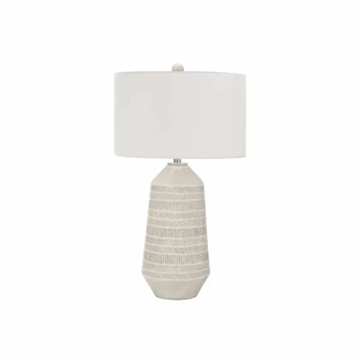 Monarch 33"H Ceramic Table Lamp Cream Hot