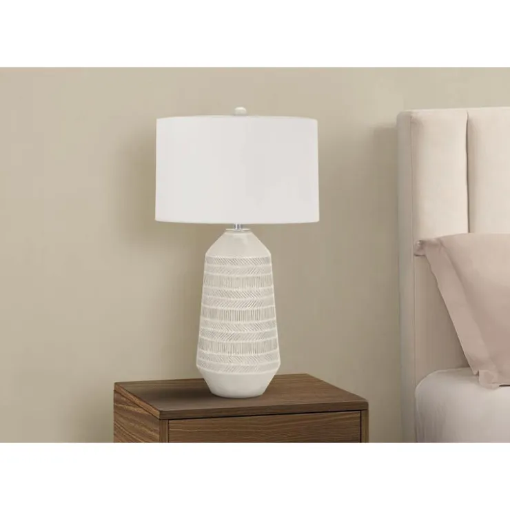 Monarch 33"H Ceramic Table Lamp Cream Hot