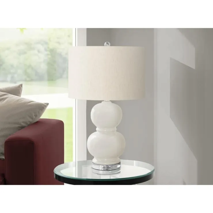Monarch 25"H Ceramic Table Lamp Cream Hot