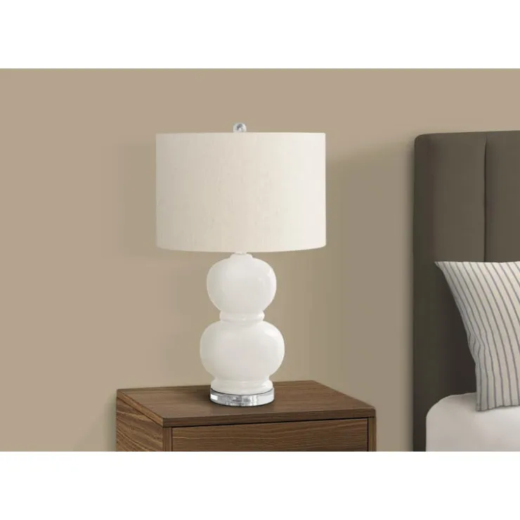 Monarch 25"H Ceramic Table Lamp Cream Hot
