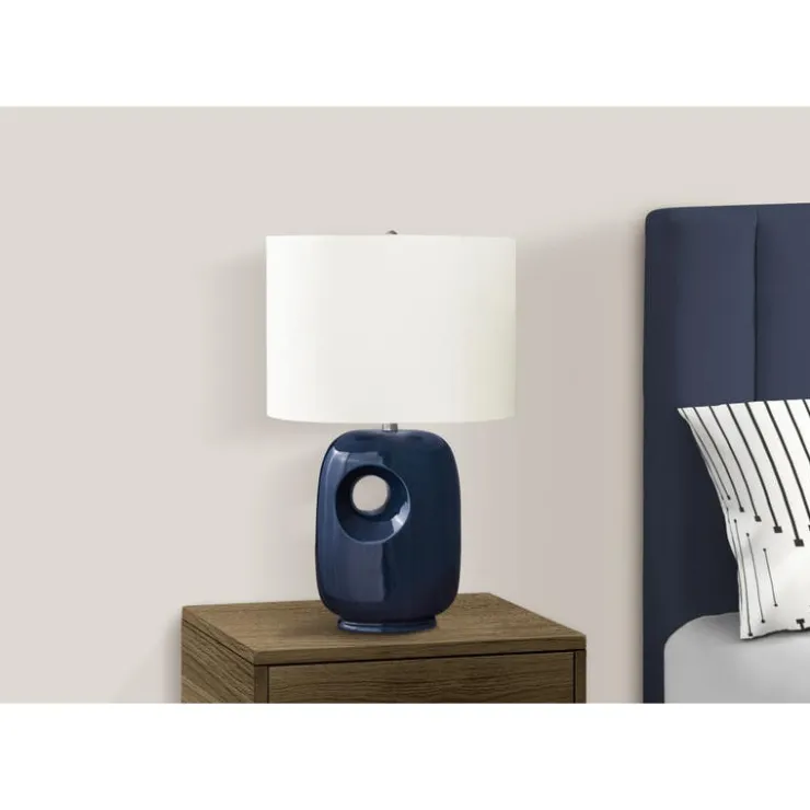 Monarch 26"H Ceramic Table Lamp Blue Hot