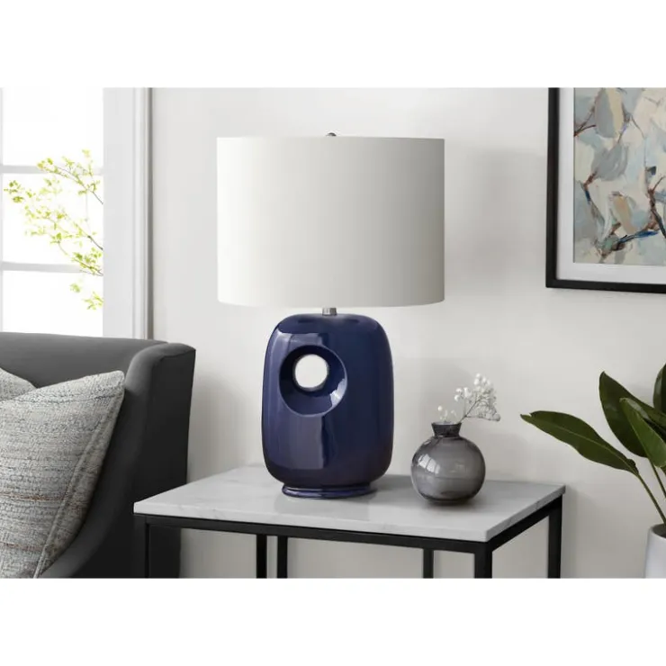 Monarch 26"H Ceramic Table Lamp Blue Hot