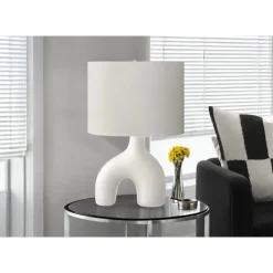 Monarch 25"H Ceramic Table Lamp White Hot