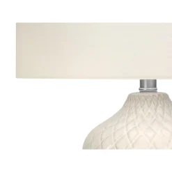 Monarch 25"H Ceramic Table Lamp Cream