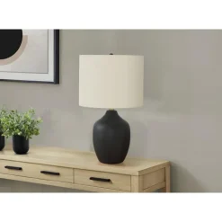 Monarch 22"H Ceramic Table Lamp Black Sale