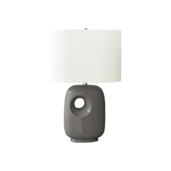 Monarch 26"H Ceramic Table Lamp Grey