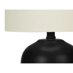 Monarch 17"H Ceramic Table Lamp Black Clearance