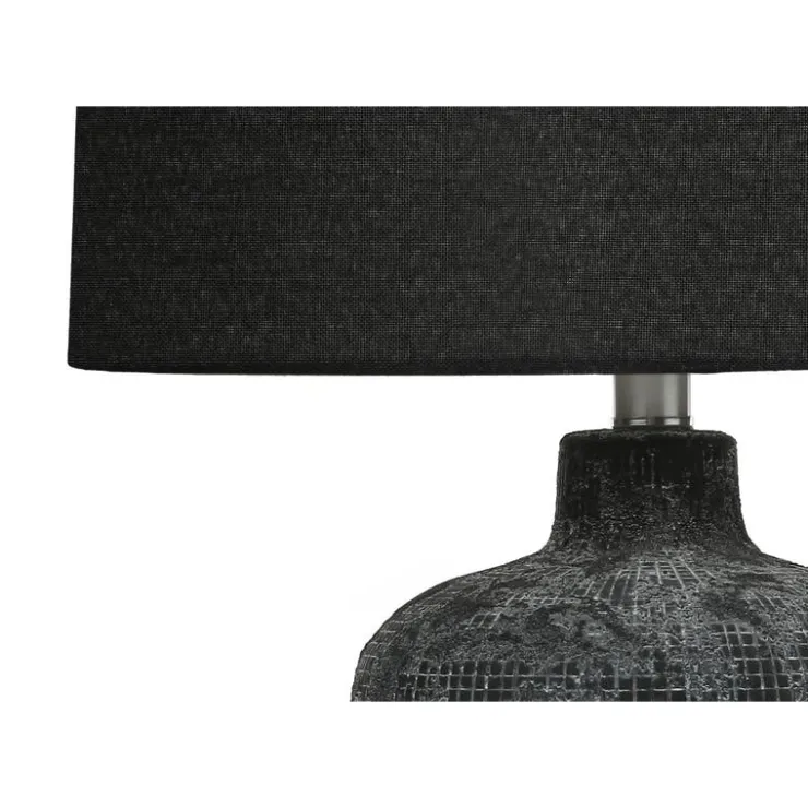 Monarch 24"H Ceramic Table Lamp Black Clearance