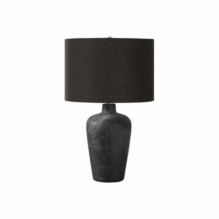 Monarch 24"H Ceramic Table Lamp Black Clearance