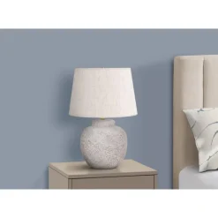 Monarch 22"H Concrete Table Lamp Cream Outlet