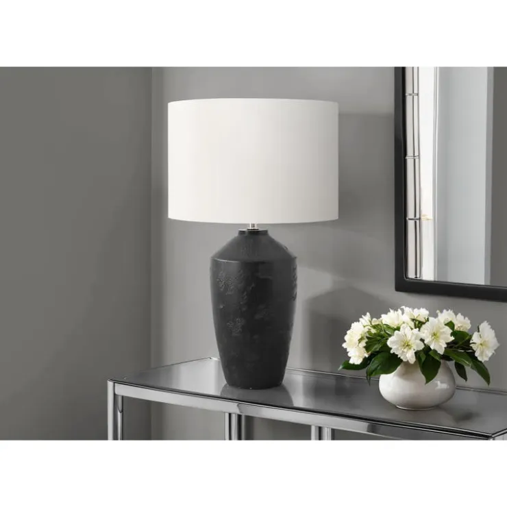 Monarch 25"H Concrete Table Lamp Black Discount
