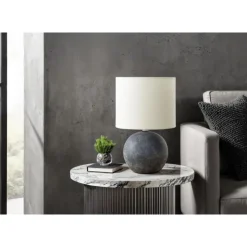 Monarch 16"H Concrete Table Lamp Grey