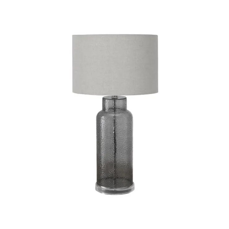 Monarch 28"H Glass Table Lamp Grey